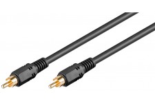 Câble de connexion audio numérique coaxial  Cinch S/PDIF  blindage double 2 m