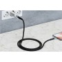 Lightning au câble USB-A câble textile avec des bouchons métalliques (Space gris / argent) 2 m 2 m