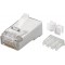 Lot de 10 - Connecteur RJ45 CAT 6A STP blindé 