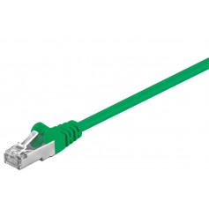 CAT 5e câble de liaison, F/UTP, Vert 20 m