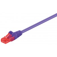 CAT 6 câble de liaison, U/UTP, Violet 0.5 m
