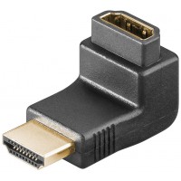 Adaptateur coudé HDMI™, Doré Prise femelle standard HDMI™ (type A)