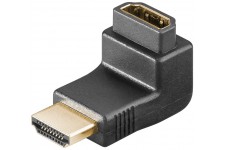 Adaptateur coudé HDMI™, Doré Prise femelle standard HDMI™ (type A)