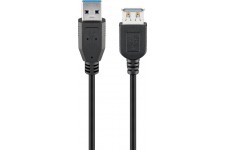 Câble de rallonge SuperSpeed USB 3.0, Noir 3 m