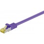 RJ45 Câble de liaison,CAT 6A S/FTP (PiMF) 500 MHz, avec CAT 7 câble brut, Violet 5 m