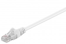 CAT 5e câble de liaison, U/UTP, Blanc 2 m