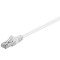 CAT 5e câble de liaison, F/UTP, Blanc 1 m