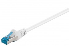 CAT 6A Câble de liaison, S/FTP (PiMF), Blanc 20 m