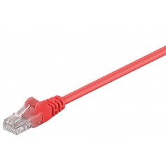 CAT 5e câble de liaison, U/UTP, Rouge 7.5 m