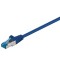 CAT 6A Câble de liaison, S/FTP (PiMF), Bleu 30 m