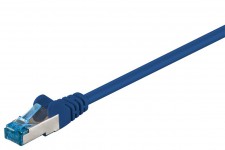 CAT 6A Câble de liaison, S/FTP (PiMF), Bleu 30 m