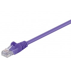 CAT 5e câble de liaison, U/UTP, Violet 1 m