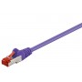 CAT 6 câble de liaison, S/FTP (PiMF), Violet 10 m