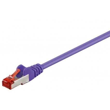 CAT 6 câble de liaison, S/FTP (PiMF), Violet 10 m