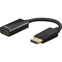 Câble adaptateur DisplayPort/HDMI™ 1.2, Doré 0.1 m
