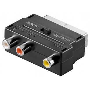 Adaptateur Scart vers audio-vidéo composite  IN/OUT Connecteur SCART (21 broches)