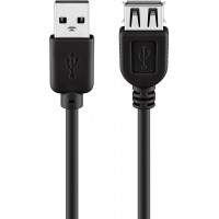 Câble rallonge de recharge USB 2.0 Hi-Speed, Noir 5 m