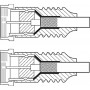 Câble d’antenne SAT (type 135 dB), blindé 4 fois 2 m