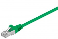 CAT 5e câble de liaison, F/UTP, Vert 1 m