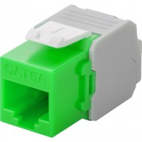 CAT 6A Keystone RJ45 jack, UTP, 500 MHz Vert