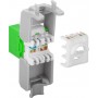 CAT 6A Keystone RJ45 jack, UTP, 500 MHz Vert