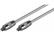 Toslink câble de 6 mm avec des connecteurs métalliques 0.5 m