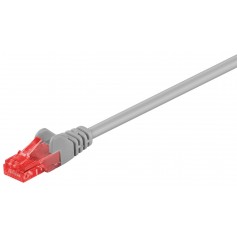 CAT 6 câble de liaison, U/UTP, Gris 7.5 m