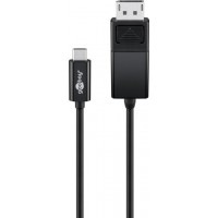 Câble adaptateur USB-C™ DisplayPort 4k 60 Hz, 1,20 m, noir 1.2 m