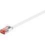 CAT 6 Câble de liaison plat, U/FTP, Blanc 20 m