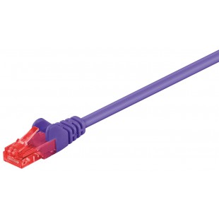 CAT 6 câble de liaison, U/UTP, Violet 7.5 m