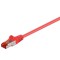 CAT 6 câble de liaison, S/FTP (PiMF), Rouge 0.5 m