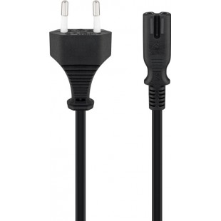 Cordon d’alimentation UE  1,8 m, Noir 1.8 m