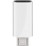Micro-USB/USB-C™ USB OTG Hi-Speed Adapter pour connecter les câbles de chargement blanc