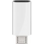 Micro-USB/USB-C™ USB OTG Hi-Speed Adapter pour connecter les câbles de chargement blanc