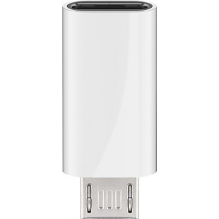 Micro-USB/USB-C™ USB OTG Hi-Speed Adapter pour connecter les câbles de chargement blanc