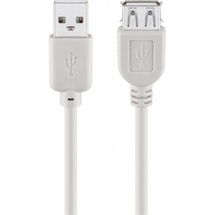 Câble rallonge de recharge USB 2.0 Hi-Speed, Gris 1.8 m