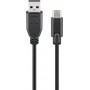 Câble USB 2.0 USB-C™ vers USB A, noir 1 m