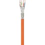 CAT 7A câble réseau, S/FTP (PiMF), Orange 250 m