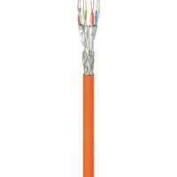 CAT 7A câble réseau, S/FTP (PiMF), Orange 250 m