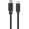 Câble USB 2.0 USB-C™ vers micro-B 2.0, noir 0.6 m