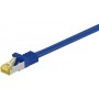 RJ45 Câble de liaison,CAT 6A S/FTP (PiMF) 500 MHz, avec CAT 7 câble brut, Bleu 25 m