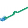 CAT 6A Câble de liaison plat, U/UTP, Vert 5 m