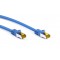 RJ45 Câble de liaison,CAT 6A S/FTP (PiMF) 500 MHz, avec CAT 7 câble brut, Bleu 3 m