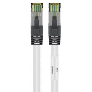 Câble patch RJ45 (CAT 6A, 500 MHz) avec câble brut CAT 8.1 S/FTP, 15 m