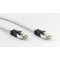 Câble patch RJ45 (CAT 6A, 500 MHz) avec câble brut CAT 8.1 S/FTP, 15 m