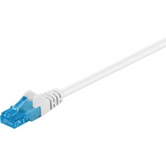 CAT 6A Câble de liaison, U/UTP, Blanc 7.5 m