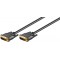 Câble DVI-I FullHD Dual Link, Doré 3 m