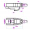 CAT 6 câble de liaison fin, U/UTP, Blanc 15 m