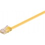 CAT 6 Câble de liaison plat, U/UTP, Jaune 1 m