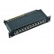 Panneau de brassage 10" (25,4 cm), 12 ports, CAT 6a noir